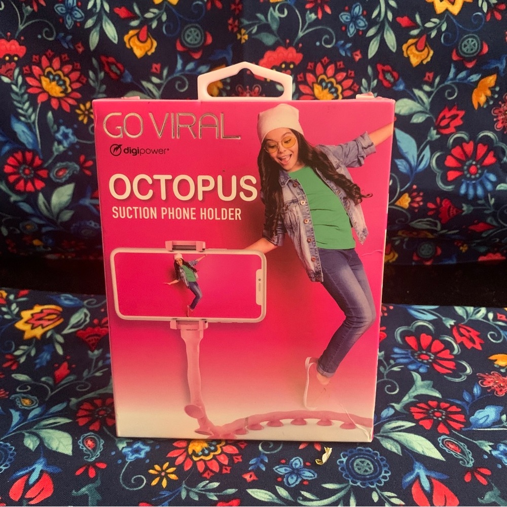 Octopus suction phone holder